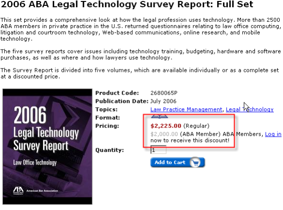 American Bar Association Legal Technology Resource Center Survey Report